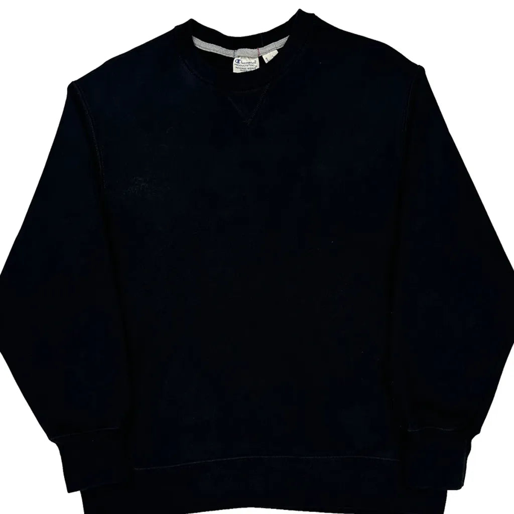 Reverse Weave Champion Sweatshirt - Medium Black Cotton