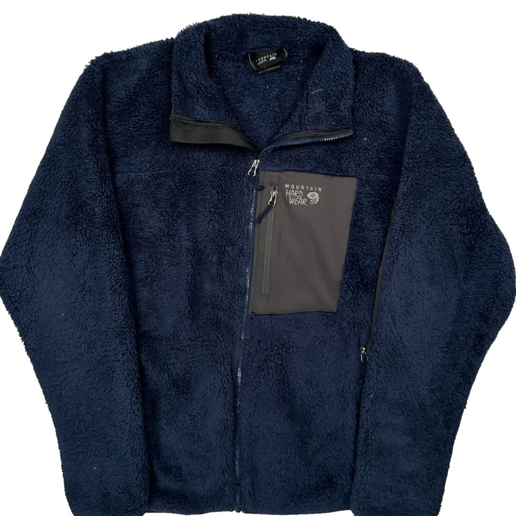 Mountain Hard Wear Fleece Jacket - XL Blue Polyester